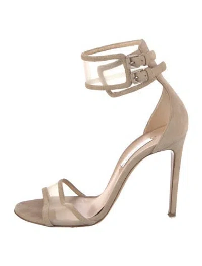 Pre-owned Casadei Leather Sandals In Orange