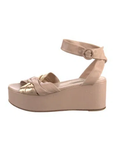 Pre-owned Casadei Leather Sandals In Pink