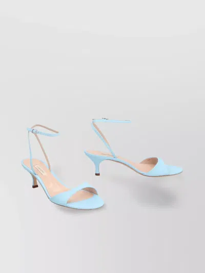 Casadei Leather Sandals With Ankle Strap And Thin Heel In White