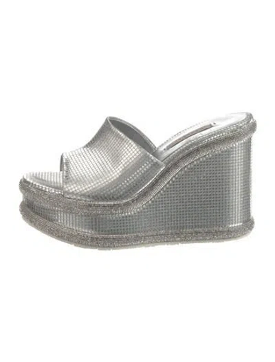 Pre-owned Casadei Leather Slides