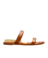 Casadei Leather Slippers In Brown