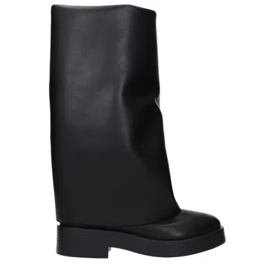 Casadei Leather Women's Boot In Black