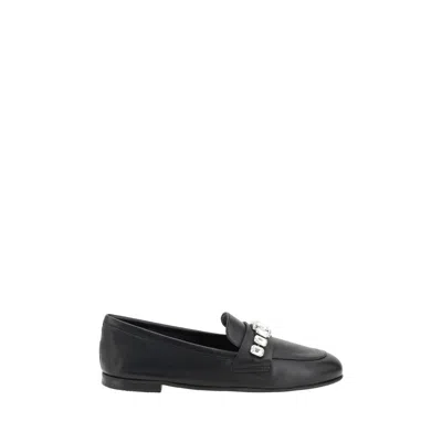 CASADEI LOAFERS WITH SPARKLING EMBELLISHMENTS