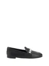 Casadei Loafers With Sparkling Embellishments In Nero