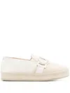 Casadei Logo-aplliqué Loafers In White