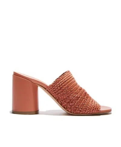 Casadei Logo High-heeled Sandals In Brown