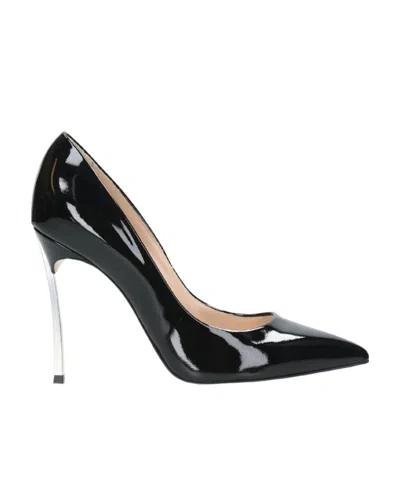 Casadei Logo High Heels In Black