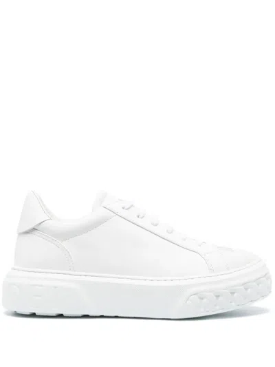 CASADEI LOGO-PATCH LOW-TOP SNEAKERS