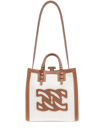CASADEI LOGO-PATCH TOTE BAG