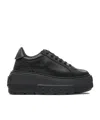 Casadei Low Top Platform Sneakers In Black