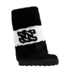 Casadei Logo-embroidered Boots In Black