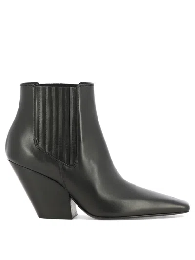 Casadei Love Ankle Boots Black