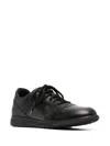 Casadei Low-top Leather Trainers With Crocodile Skin Texture In Black