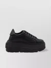 Casadei Low Top Platform Sneakers In Black