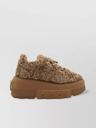 CASADEI LOW TOP SNEAKERS PLATFORM SOLE
