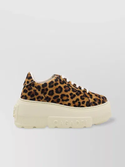CASADEI LOW TOP SNEAKERS PLATFORM SOLE