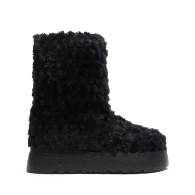 Casadei Homing Ale Platform Ankle Boots In Black