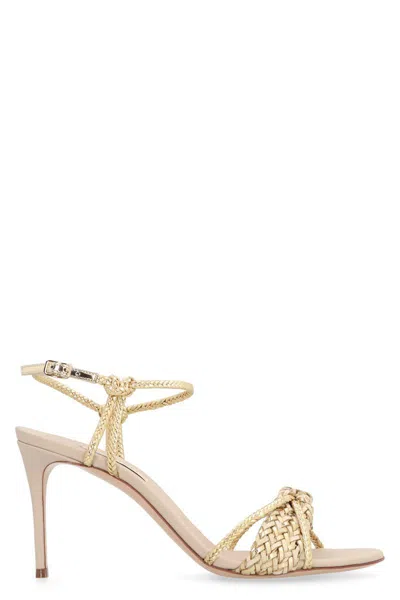 Casadei Marbella Heeled Sandals In Beige