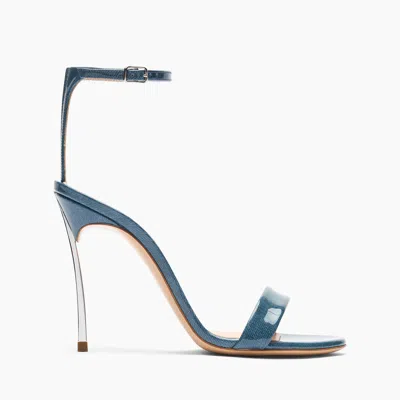 Casadei Marta Denim Lac Sandals - Woman Sandals Denim 42