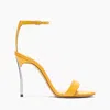 Casadei Marta Leather Sandals - Woman Sandals Curcuma 41 In Curcuma