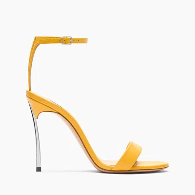 Casadei Marta Leather Sandals - Woman Sandals Curcuma 41