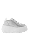 Casadei Maxi Logo Sneakers In Plata