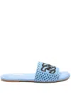 Casadei Mesh Flat Sandals