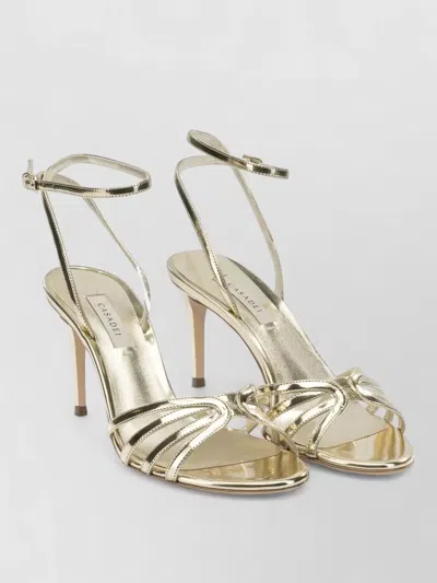 Casadei Metallic Open Toe Strappy Sandals Design In Multi