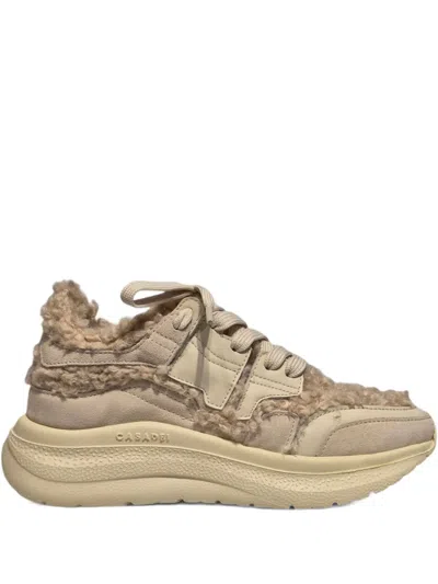 Casadei Mia Chunky Sneakers In Neutral