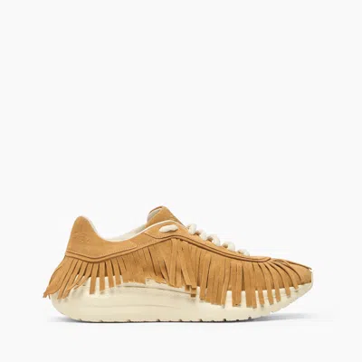 Casadei Mia Fringe Sneakers - Woman Sneakers Honey 36