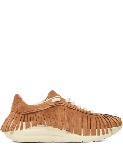 Casadei Mia Fringe Sneakers In Black