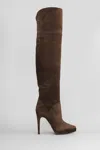 Casadei Michelle  High Heels Boots In Brown