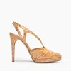 Casadei Michelle Jurassik Sandals - Woman Platforms Toffee 40 In Toffee