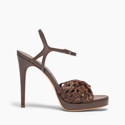 Casadei Michelle Lovers Versilia - Woman Sandals Rum 41 In Brown