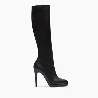 Casadei Michelle To The Knee Boot - Woman High Boots Black 40.5