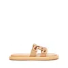 Casadei Miramar Lido Slides - Woman Flats And Loafers Toffee 40