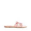 Casadei Miramar Slides - Woman Flats And Loafers Light Peach 39