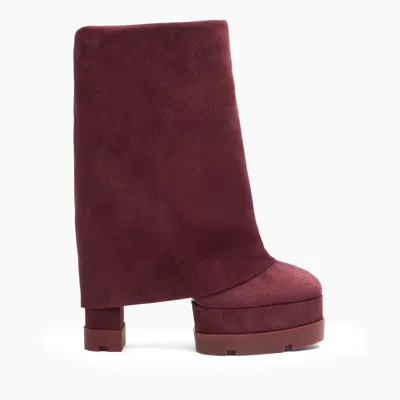 Casadei Nancy Ankle Boot - Woman Ankle Boots Rubino 36.5 In Burgundy