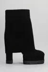Casadei Nancy High Heels Boots In Black Suede In Black