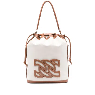 CASADEI NEUTRAL BUCKET BAGS