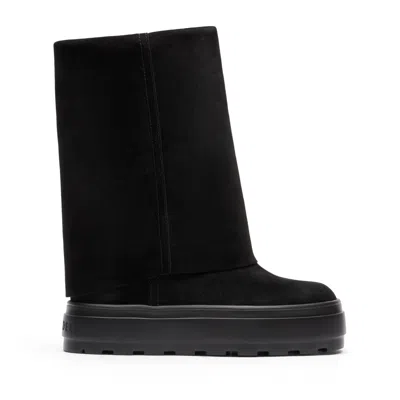 CASADEI CASADEI NEW DOUBLE FACE SUEDE - WOMAN ANKLE BOOTS BLACK 40