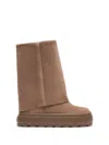 Casadei New Double Face Beige Reversible Boots In Suede Woman In Caribou