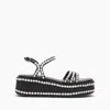 Casadei New Zeppa Studsway - Woman Wedges And Slides Black 38.5 In Black