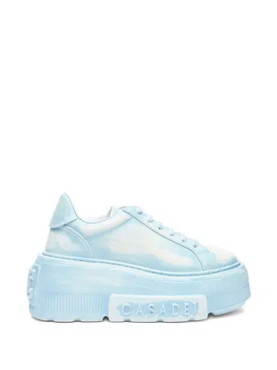 Casadei Nexus Brushed-effect Sneakers In Blue