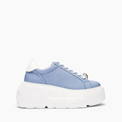 Casadei Nexus Cas25 Sneakers - Woman Sneakers Denim And White 40