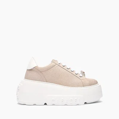 Casadei Nexus Cas25 Sneakers - Woman Sneakers Nude And White 36.5