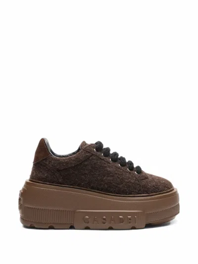 Casadei Nexus Cayenne Low-top Sneakers In Brown