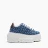 Casadei Nexus Denim - Woman Sneakers Denim And Saddle 38.5 In Denim And Saddle
