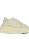 Casadei Nexus Florence Platform Sneakers In Neutral