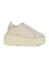 Casadei Nexus Florence Platform Sneakers In White
